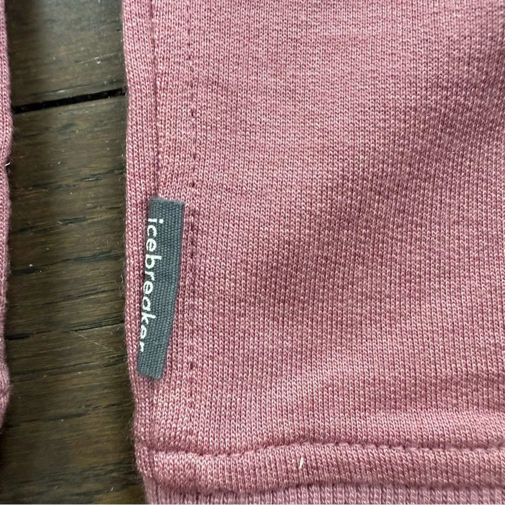 ICEBREAKER 
Merino Crush II Long Sleeve Hoodie - Women's Pink Crystal Sz Lg EUC - Picture 7 of 16